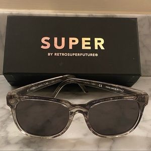 SUPER Sunglasses - Grey Tortoiseshell Acetate